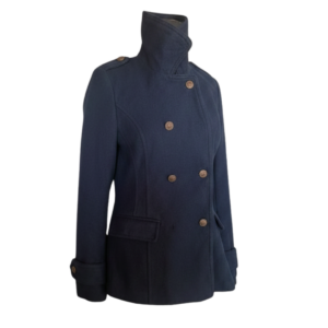Navy Military style coat - Size 12