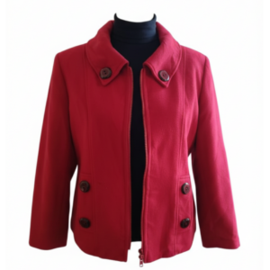 Red Half Coat - Size 14