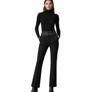 Black Pants with zip detail - Size 8