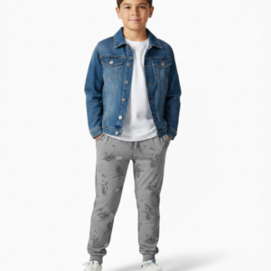 Boys Grey Trackpants - Size 11-12yrs
