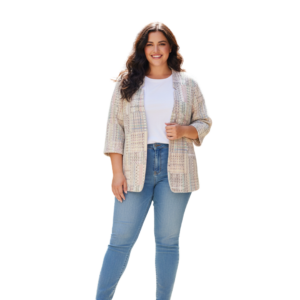 Lightweight tweed-style jacket - Size 16