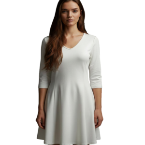 Cream Skater Dress - Size 10