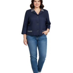 Retro Navy Blazer - Size 14