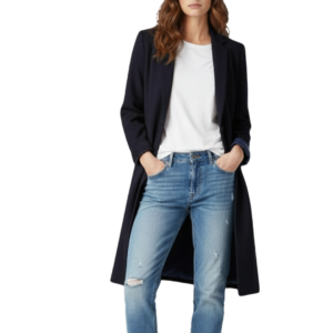 Long Navy Blazer - Size 14
