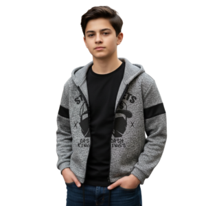 Boy's Grey Hoody - Size 11-12yrs
