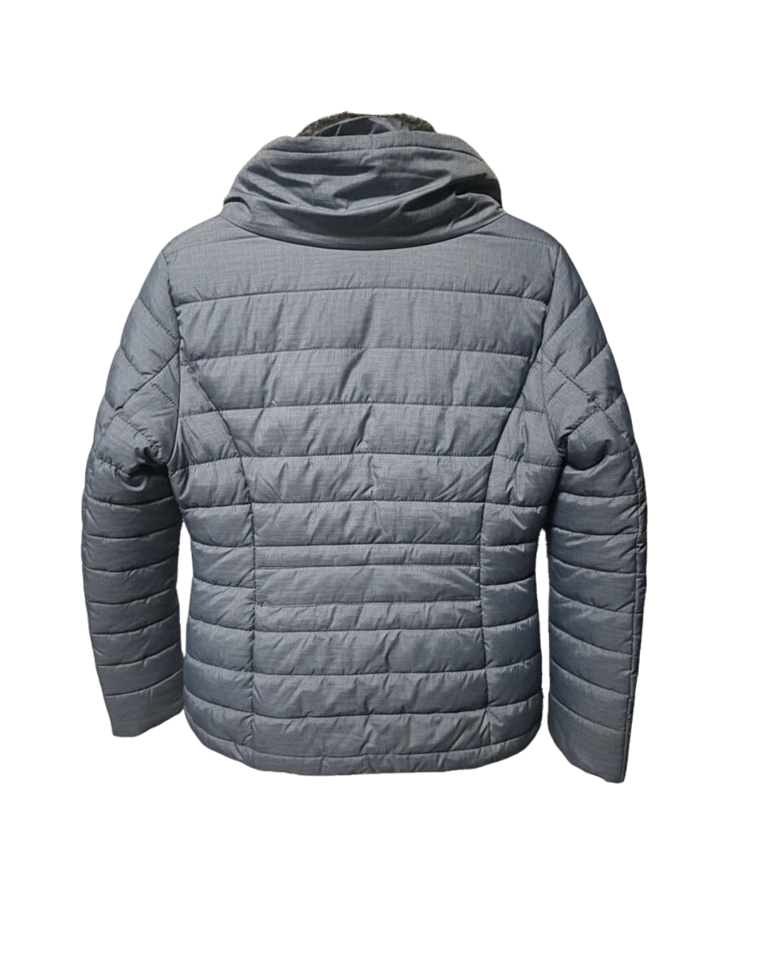 Grey Puffer Jacket - Size 8 - Image 3